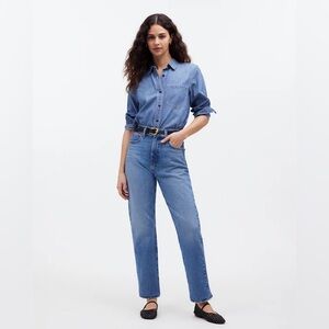 Madewell '90s Straight Crop Jean